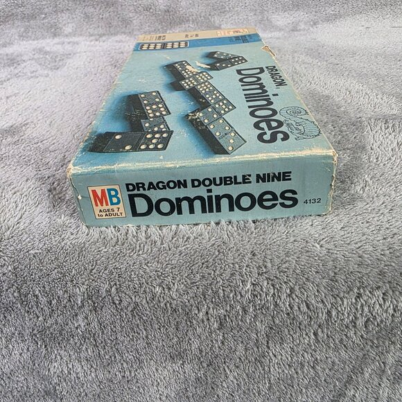 1970 Vintage Milton Bradley Double Nine Dragon Wooden Dominoes Game Complete - Picture 3 of 4